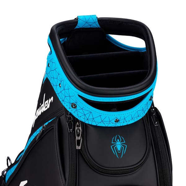TAYLORMADE SPIDER TOUR STAFF BAG BLACK/BLUE | SidelineSwap | Buy