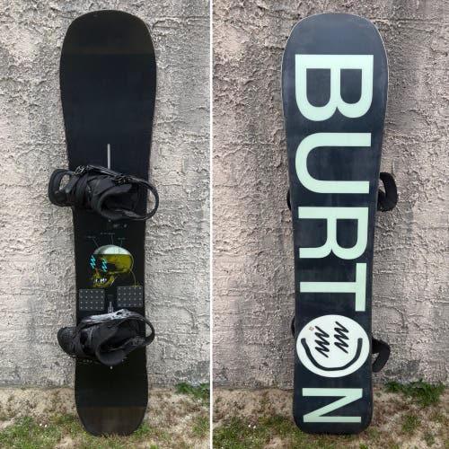 145cm Burton Instigator Flat Top Snowboard with Burton Bindings (used)