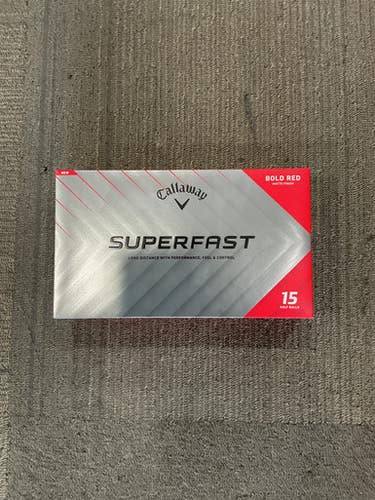 Used Callaway Superfast Bold Red 15pk 15 Pack - Golf Balls 11614-s000237907