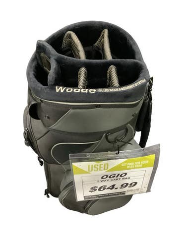Used Ogio 7 Way Cart Bag Mens Cart Bag Black And Grey 11347-s000270585