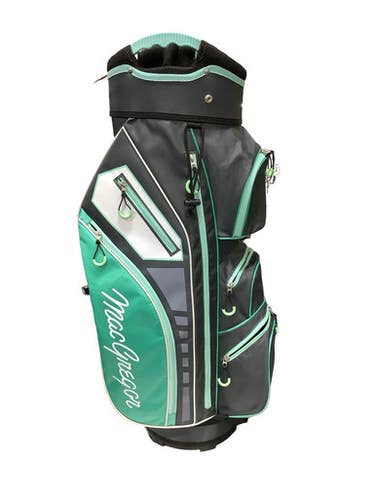 Used Macgregor 14 Way Cart Bag Teal Mens Cart Bag Graphite And Pink 11347-s000270584