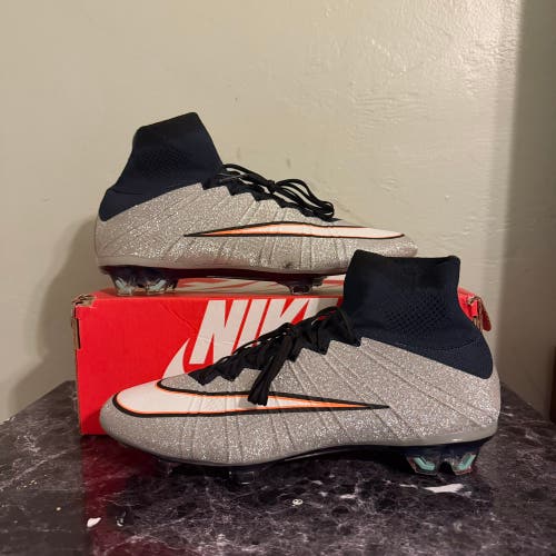 NEW Mens 9 Nike Mercurial Silverware IV SE FG Superfly Carbon Cleats boots