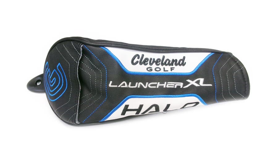 NEW Cleveland Launcher XL Halo White/Blue/Black Fairway Wood Golf Headcover