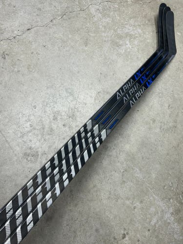 3 PACK 95 Flex Custom P28 Senior Warrior Alpha LX Pro Left Hand Hockey Stick Pro Stock (New)