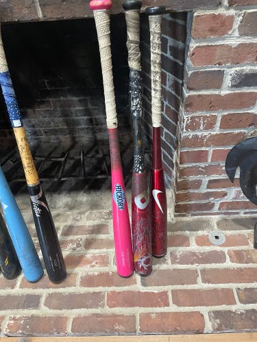 2015 DeMarini Voodoo Overlord Hybrid BBCOR Certified Bat (-3) 30 oz 33" (Used) Old Hickory & Nike