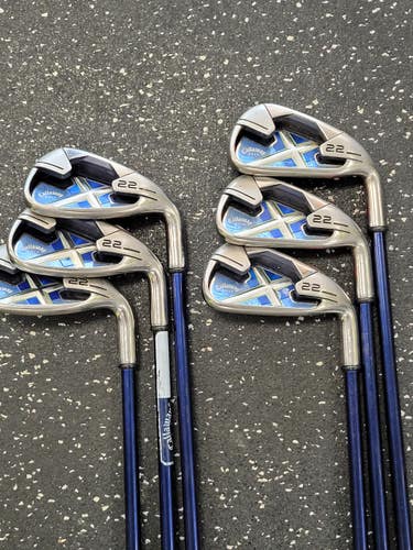 Used Callaway X-22 Womens Iron Set Rh 5i-pw 11849-s000039598