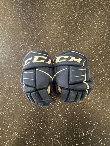 Used Ccm Ft 350 Junior Gloves Navy Blue 11" 11849-s000040657