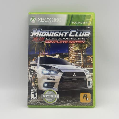 Midnight Club: Los Angeles - Complete Edition Xbox 360 Platinum Hits TESTED