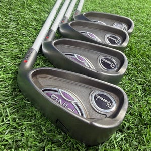 PING - Rhapsody - Red DOT - IRON SET 7-Pw - Graphite - PING ULT 129 - Lady - RH