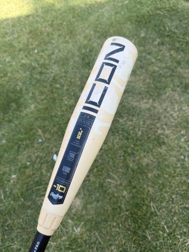 2025 Rawlings Icon Composite USABat Certified Bat (-10) 17 oz 27" (Used)