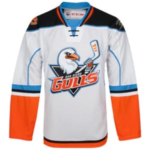 CCM AHL San Diego Gulls 24-25 White Replica Jersey Size Large NWT