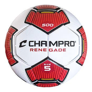 Champro Renegade Size 5 Scarlett Soccer Ball 11692-chpsb505sc
