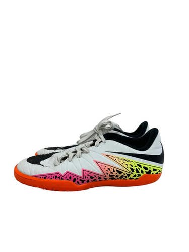 Used Nike Hypervenom Jr 4.5 Soccer Indoor Shoes White 11692-s000151683
