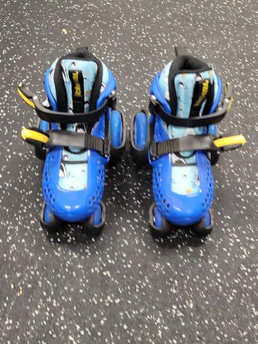Used Rollerderby Fun Roll Child Roller Quad Skates Royal Blue Youth 11.0 11849-s000040611