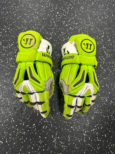 Used Warrior Burn Pro Lizards Gloves Neon Green 12" 11849-s000013168