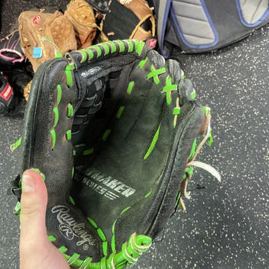 Used Rawlings Play Marker Bb Sb Glove Rh Throw Black 11" 10743-c000435524