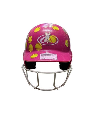 Used Rawlings Mltbh-r1 Batting Helmet W Mask Pink Sm 10743-s000467876