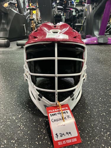 Used Cascade R Lacrosse Helmet Red One Size 10743-s000441668