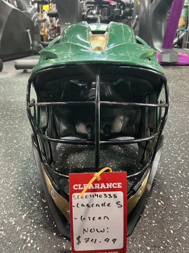 Used Cascade S Lacrosse Helmet Green One Size 10743-s000440335