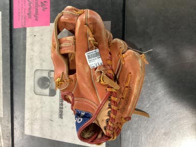 Used Spalding 42553 Bb Sb Glove Rh Throw Orange 10 1 2" 10743-c000449148