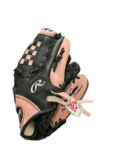 Used Rawlings Pl950bp Bb Sb Glove Rh Throw Pink 9 1 2" 10743-s000449125