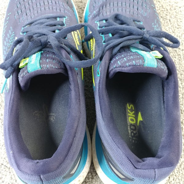 Brooks Glycerin 19 Mens Size 9.5 Running Shoes Blue Yellow  display picture 3
