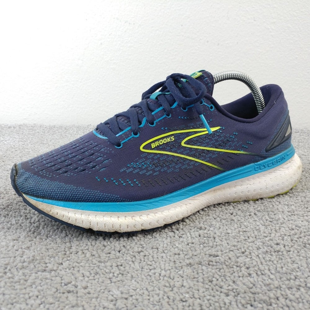 Brooks Glycerin 19 Men\'s Running Shoes Blue Lime 1103561D443 Size 7.5 D Athletic Brooks Glycerin 19 Athletic Running Shoes Sneakers Mens Size  main image 3