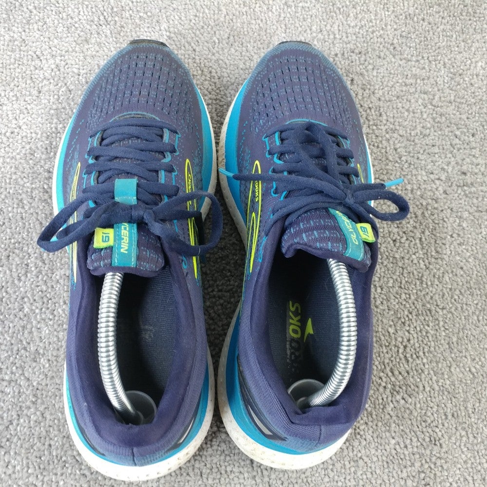 Brooks Glycerin 19 Men\'s Running Shoes Blue Lime 1103561D443 Size 7.5 D Athletic Brooks Glycerin 19 Athletic Running Shoes Sneakers Mens Size  main image 2