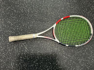 Used Babolat Pure Strike Adult Tennis Racquet White 4 3 8" 10743-s000463952
