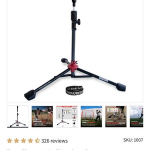 PowerNet Tripod Baseball/Softball Hitting Tee – Like New