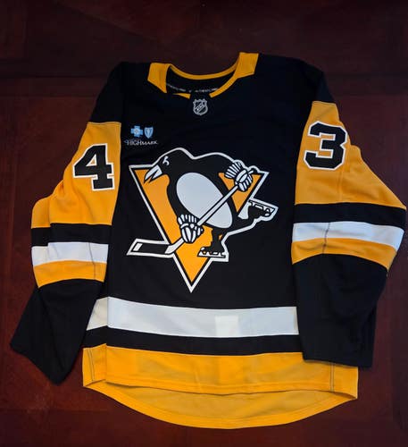 Pittsburgh Penguins Jack Beck Fanatics Authentic Pro FAP Team Issued Jersey