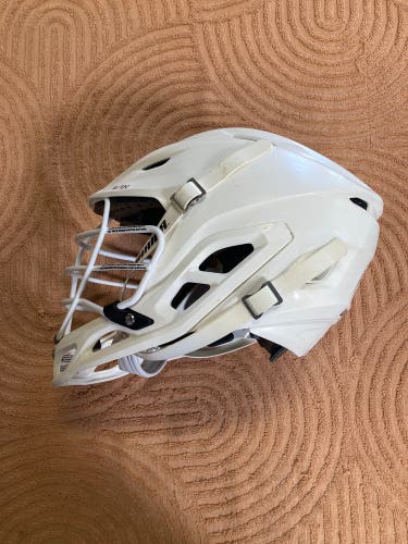 White Adult Small Warrior Burn Helmet (Used)