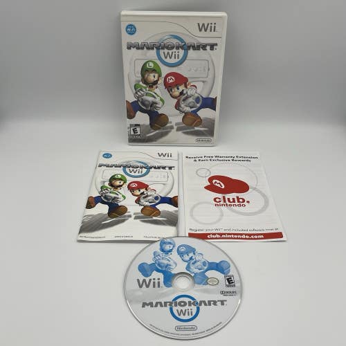 Mario Kart Wii (Nintendo Wii, 2008) - CIB Complete W/ Manual - Tested!