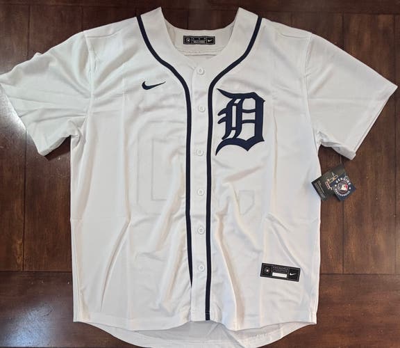 Detroit Tigers Kerry Carpenter Adult XL White Home Jersey NWT