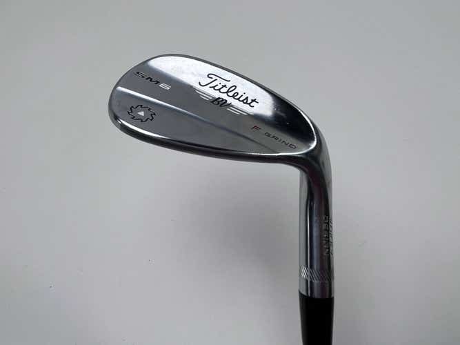 Titleist Vokey SM6 Tour Chrome Gap Wedge GW 52* 8 Bounce F-Grind Wedge RH