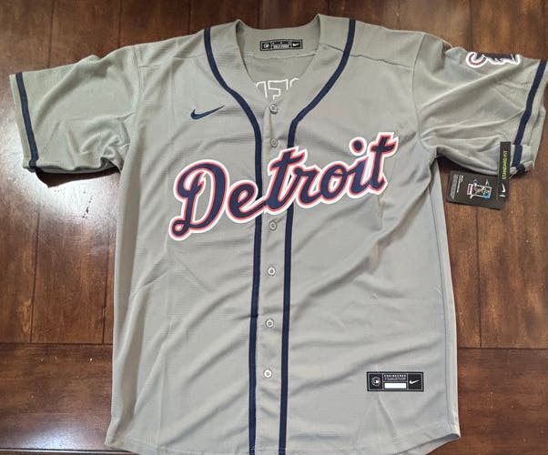 Detroit Tigers Kerry Carpenter Adult Medium Grey  Away Jersey NWT