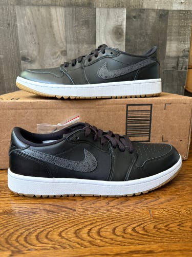 Nike Air Jordan 1 G Retro Black White Gum Golf Shoes DD9315-005 Mens Size 9.5