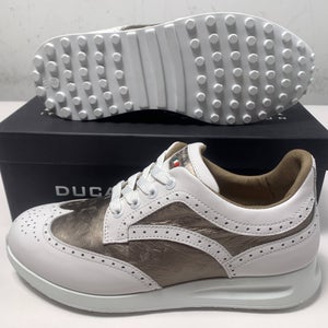 Duca Del Cosma Serena Golf Shoes White Women's SZ 8 NIB