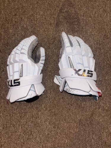 Game Worn STX Surgeon RZR2 Lacrosse Gloves (Used)