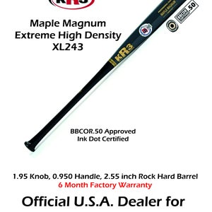 New C243XL KR3 Maple Magnum 32 inch Composite Wood Bat (-3) 30.5 oz C243XL  6 Month Warranty