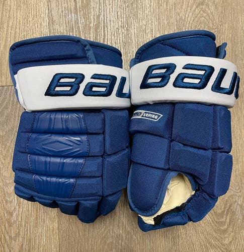 Colorado Avalanche Bauer Pro Series Gloves 14" Pro Stock (Used)