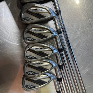 Men's Callaway Mavrik Right Handed Iron Set Stiff Flex (Used)
