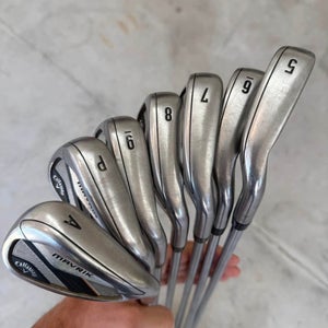 Men's 2020 Callaway Mavrik Right Handed Iron Set Regular Flex (7 Clubs) #5 - #9, PW, GW (Used)