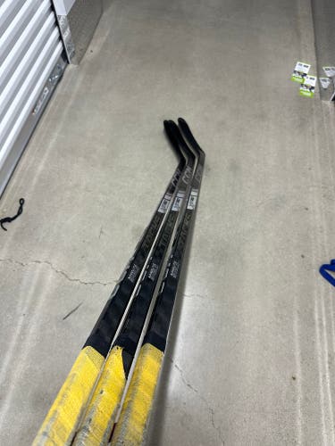 3 pack CCM Tacks XF Pro Left Hand Hockey Stick 95 Flex (Used)