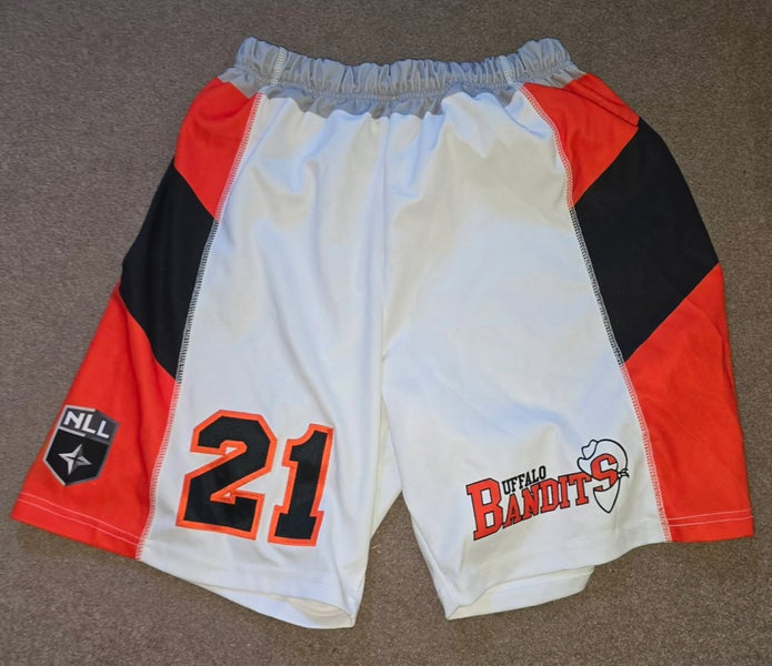 Buffalo Bandits Game Worn Used NLL Lacrosse Shorts Large