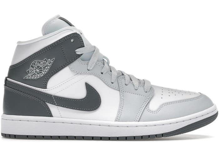 Size 7.5 - Jordan 1 Mid White Smoke Grey Women's (NO BOX) BQ6472-113