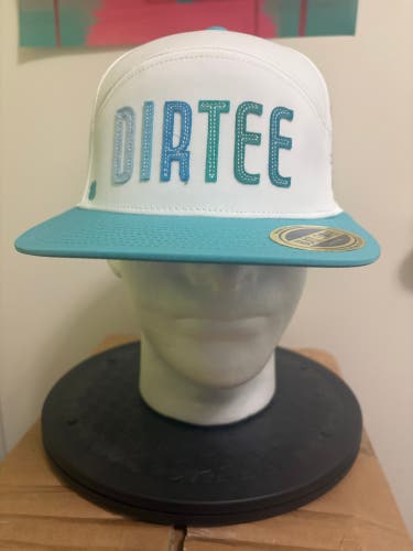 White One Size Fits All Black Clover Hat (New)