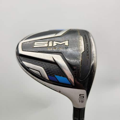 2020 TAYLORMADE SIM MAX D 5 WOOD 19* REG UST HELIUM 5 FAIR