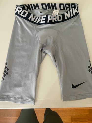 Gray Men's 10” Nike Sliding Shorts (New w/o Tags)