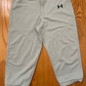 Gray Boy’s  XL Youth Under Armour Knickers Game Pants